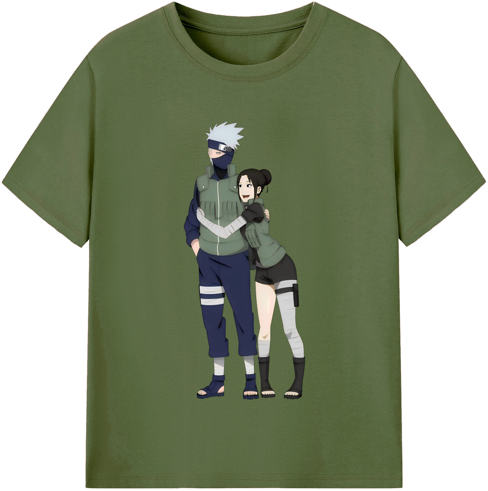 （画像用） NARUTO -ナルト- はたけ カカシ Hatake Kakashi 綿100％半袖Tシャツ（フロントプリント）